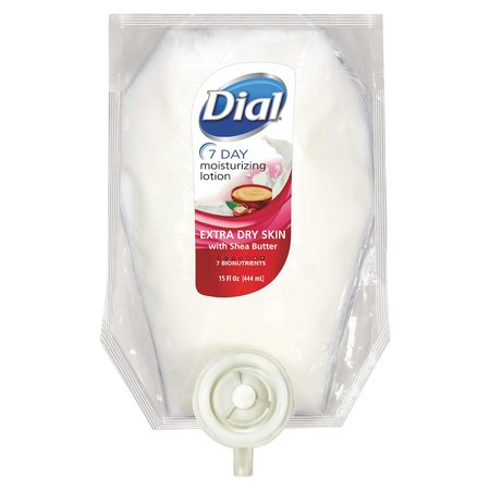 Dial Extra Dry 7-Day Moisturizing Lotion with Shea Butter, 15 oz Refill 17000122595